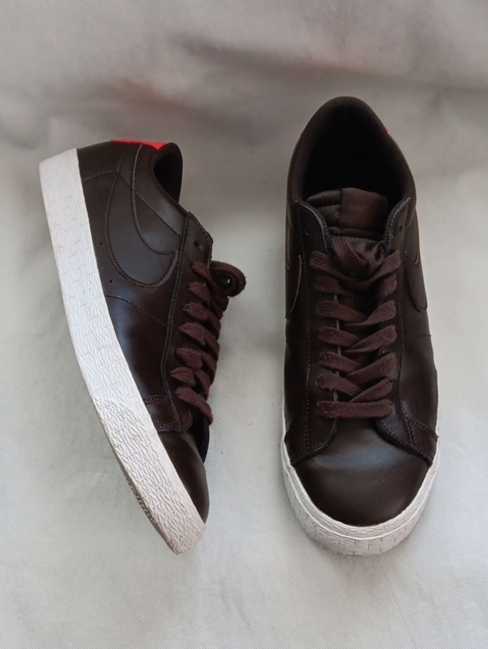 Nike Mens 12 Zoom Blazer Low SB Velvet Brown Leather Skater Shoes Gym Sneaker